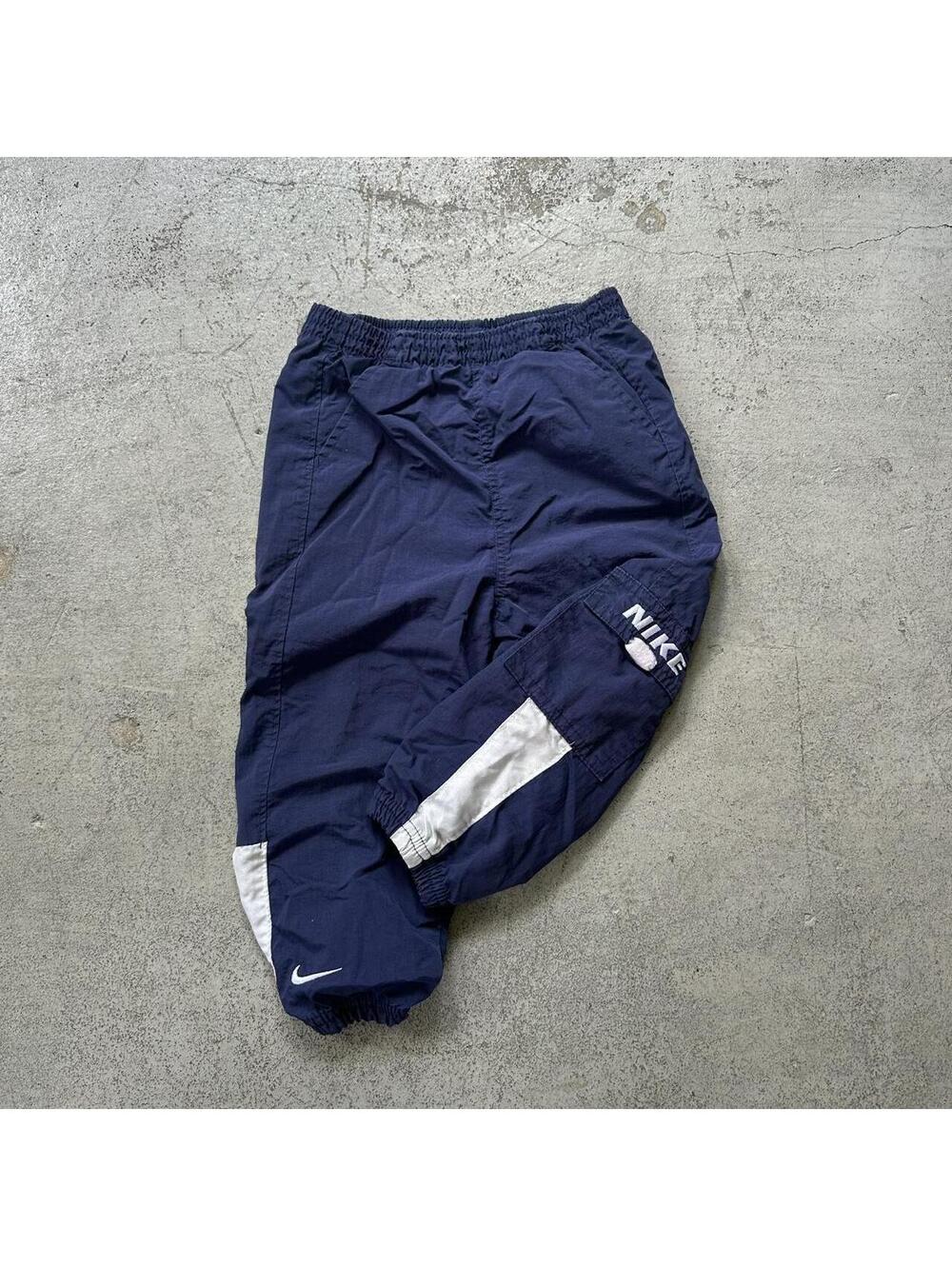 Vintage Y2K Nike Navy Windbreaker Track Pants
